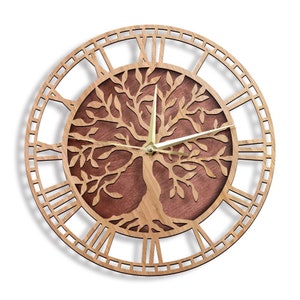 Tree of Life Wooden Wall Clock