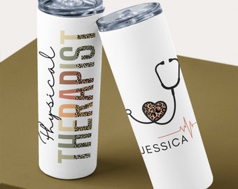 Personalized Physical Therapist Tumbler With Name, Custom Physical Therapist Gift, Physical Therapy Tumbler, PT Cup, PTA Travel Mug