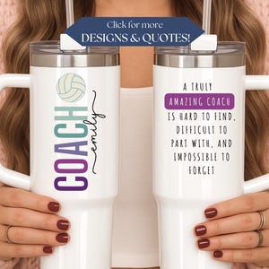 40 oz Coach Tumbler Personalized 40oz Tumbler For Coach Custom Gift For Coach Appreciation Gift Thank You Coach Gift For Sports Coach