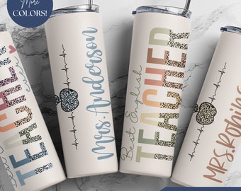 English Teacher Tumbler With Name, Personalized English Teacher Gift, Best English Teacher Ever Cup, Custom Teacher Appreciation Gift