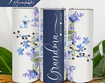 Grandma Tumbler Personalized, Mothers Day Gift for Grandma, Grandma Gift From Grandchildren, Gigi Cup, Mimi Tumbler Cup, Nana Travel Mug