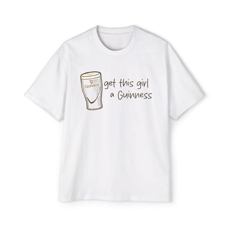 Get This Girl a Guinness Oversized Tee | St. Patrick's Day image 1