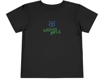 Wolves Back Toddler Short Sleeve Tee