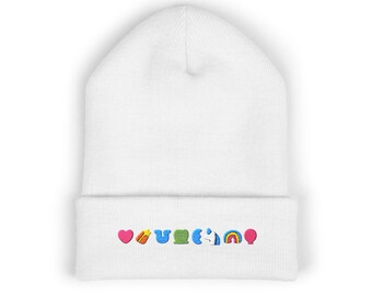Embroidered Lucky Charms Marshmallows Beanie | St. Patricks Day Design