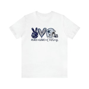 Peace Love Hope Dallas Cowboys Short Sleeve Tee