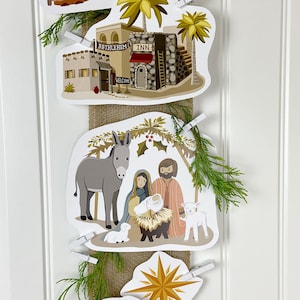 Jesus Birth Nativity Bible Lesson for Kids Christmas Activity Advent Calendar Bible Lesson Sunday School for Christmas plus FREE Booklet