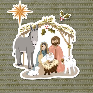Jesus Birth Nativity Bible Lesson for Kids Christmas Activity Advent Calendar Bible Lesson Sunday School for Christmas plus FREE Booklet