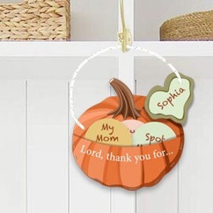 Calabaza de oración Agradecimiento y gratitud Actividad de Acción de Gracias Cómo orar por los niños Gratitud cristiana para los niños Calabaza de agradecimiento instantánea