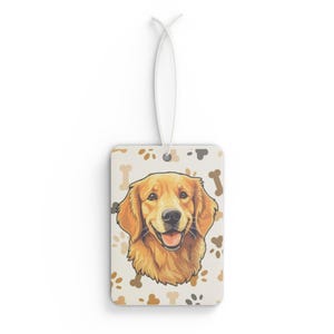 Car Air Freshener, Golden Retriever Design, Fun Dog Air Freshener, Family Dog Scented Car Freshener, Trending New Car Smell, Happy Dog Lover