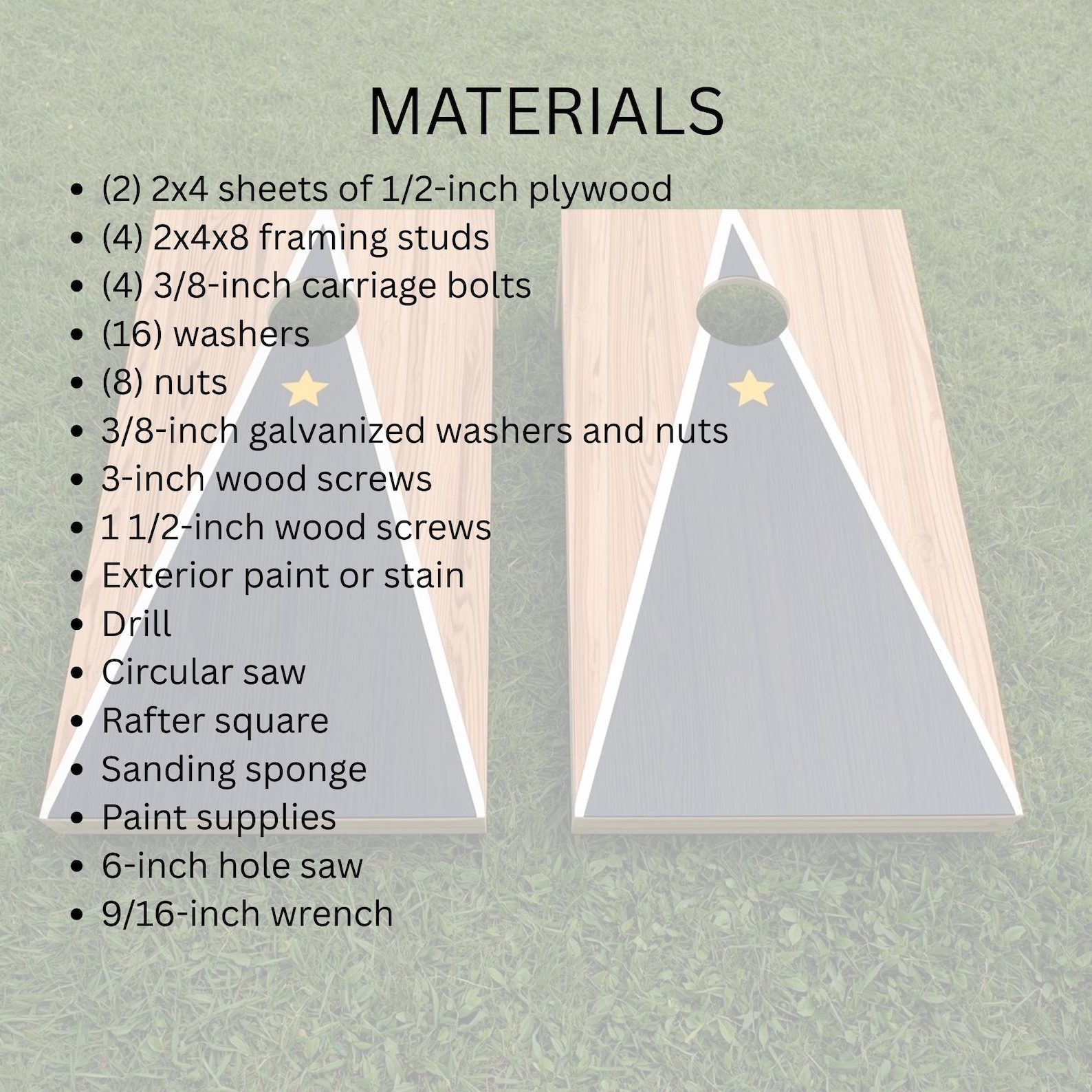 Cornhole Instructions.pdf Regulation Cornhole Board Plans PDF – DIY Build, Woodworking Blueprint ...