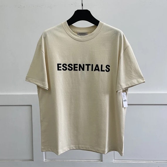 Mens Brand New Essential Beige Cotton Fog T Shirt With