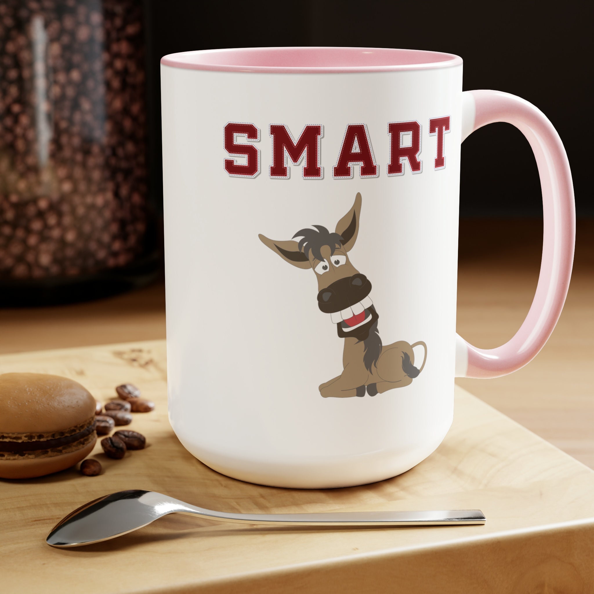Smart *Donkey* Funny Quote Coffee Mug - Unique Gift - Sassy Statement –  Running Frog Studio