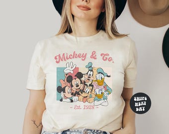 Disney Shirt Mickey And Friends Shirt Retro Mickey & Co 1928 Shirt Retro Disney Shirt Disney Family Matching Shirt Family Disney Trip Shirts