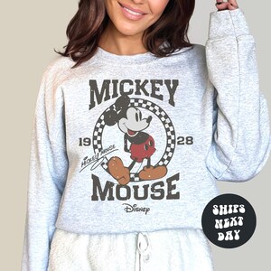 Disney Shirt Mickey Mouse Shirt Retro Mickey Sweatshirt Family Disney Trip Shirts Mickey Sweatshirt Magic Kingdom Shirt Best Day Ever Shirt image 3