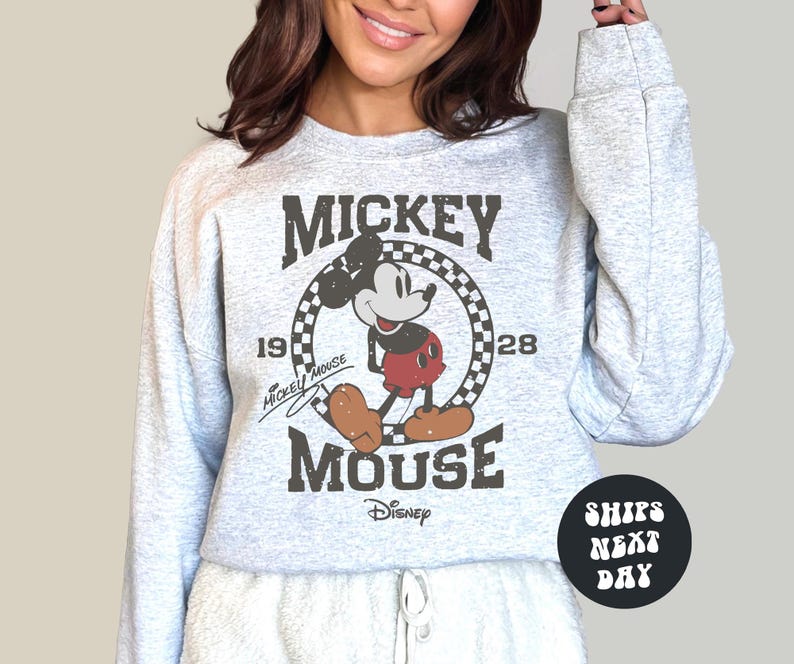 Disney Shirt Mickey Mouse Shirt Retro Mickey Sweatshirt Family Disney Trip Shirts Mickey Sweatshirt Magic Kingdom Shirt Best Day Ever Shirt image 3