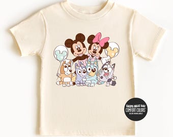 Disney Shirt Disney Blue Dog Sweatshirt Disney World Shirt Retro Mickey Disneyland Magical Kids Toddler Sweatshirt Best Day Ever Blue Dog