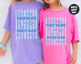 Kids Last Day of School Comfort Colors® Shirt Pre-K Kindergarten First Grade Graduation Shirt All Grades Graduation End Of School Year Shirt
