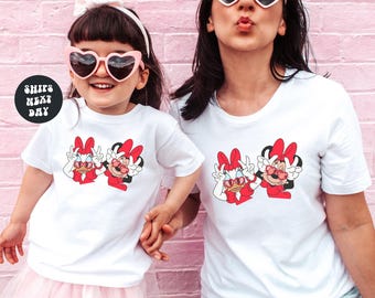 Disney Besties Valentines Shirt Disney Minnie And Daisy Shirt Best Friends Xoxo Love Shirt Disney Valentines Trip Shirt Valentines Day Shirt