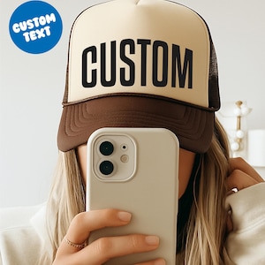 Custom Team Name Foam Trucker Hat Sports Team Spirit Hat Foam Trucker Hat School Spirit Hat Custom Mascot Hat Game Day Football Trucker Hats