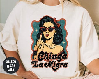 Protest Shirt Chinga La Migra Anti Ice Shirt Abolish Ice Shirt Ice Protest Shirt Anti Trump Shirt Pro Immigrant Shirt Social Justice Shirt