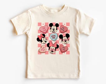 Disney Valentine's Day Shirt Mickey Minnie Happiest Place On Earth Castle Sweatshirt Disney Lovers Shirt Disney Valentine's Day Kids Shirt