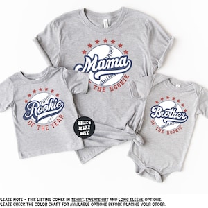 Custom Birthday Shirt Baseball Birthday Matching Family Birthday Shirts Mama Of The The Rookie Shirt Birthday Sweatshirt Sports Birthday Tee