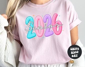 Senior 2026 Shirt Senior Class of 2026 Comfort Colors® Shirt Graduate 2026 Shirt High School Senior Shirt Retro Senior Shirt Graduation Gift