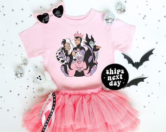 Disney Villains Shirt Women's Disney World Shirt Halloween Shirt For Girls Disneyland Shirt Magical Shirt Kids Tee Toddler Best Day Ever