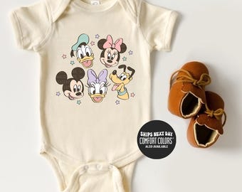 Kids Disney Shirt Mickey And Friends Toddler Baby Sweatshirt Mickey Mouse Baby Bodysuit First Disney Trip Magic Kingdom Shirt For Baby Kids