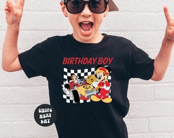 Disney Birthday Boy Shirt Mickey Mouse Birthday Shirt Pit Crew Birthday Shirt Race Car Birthday Shirt Toddler Disney Birthday Shirt For Boys