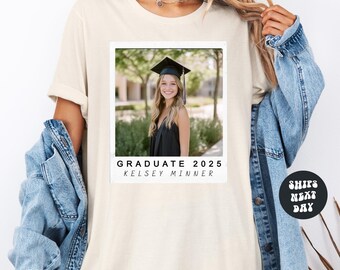 Custom Graduation Shirt Custom Photo and Name Graduation Shirt Personalized Senior Photo Gift For Graduate Custom Photo Shirt Graduate 2026