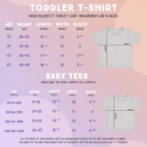 a baby tee shirt measurements guide for a toddler t - shirt