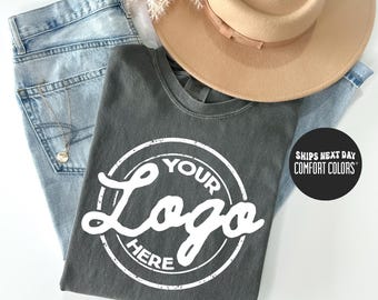 Custom Logo Comfort Colors® Shirt Personalized Company Shirt Business Logo Company Logo Sweatshirt Employees Shirt Logo Custom Brand Shirts