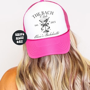 Custom Bachelorette Hats Bach Club Trucker Hats Bachelorette Trucker Hats Bachelorette Favors Club Bach Custom Bachelorette Trucker Hats