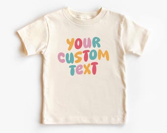 Custom Kids Shirt Personalized Shirt For Kids Custom Text Shirt Baby Custom Shirt Retro Toddler Shirt Custom Baby Shirt Toddler Sweatshirt