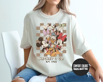 Disney Shirt Mickey & Co 1928 T-Shirt Retro Disney Comfort Colors® Shirt Disneyland Tee Disneyworld Shirt Disney Family Shirts Disney Gift