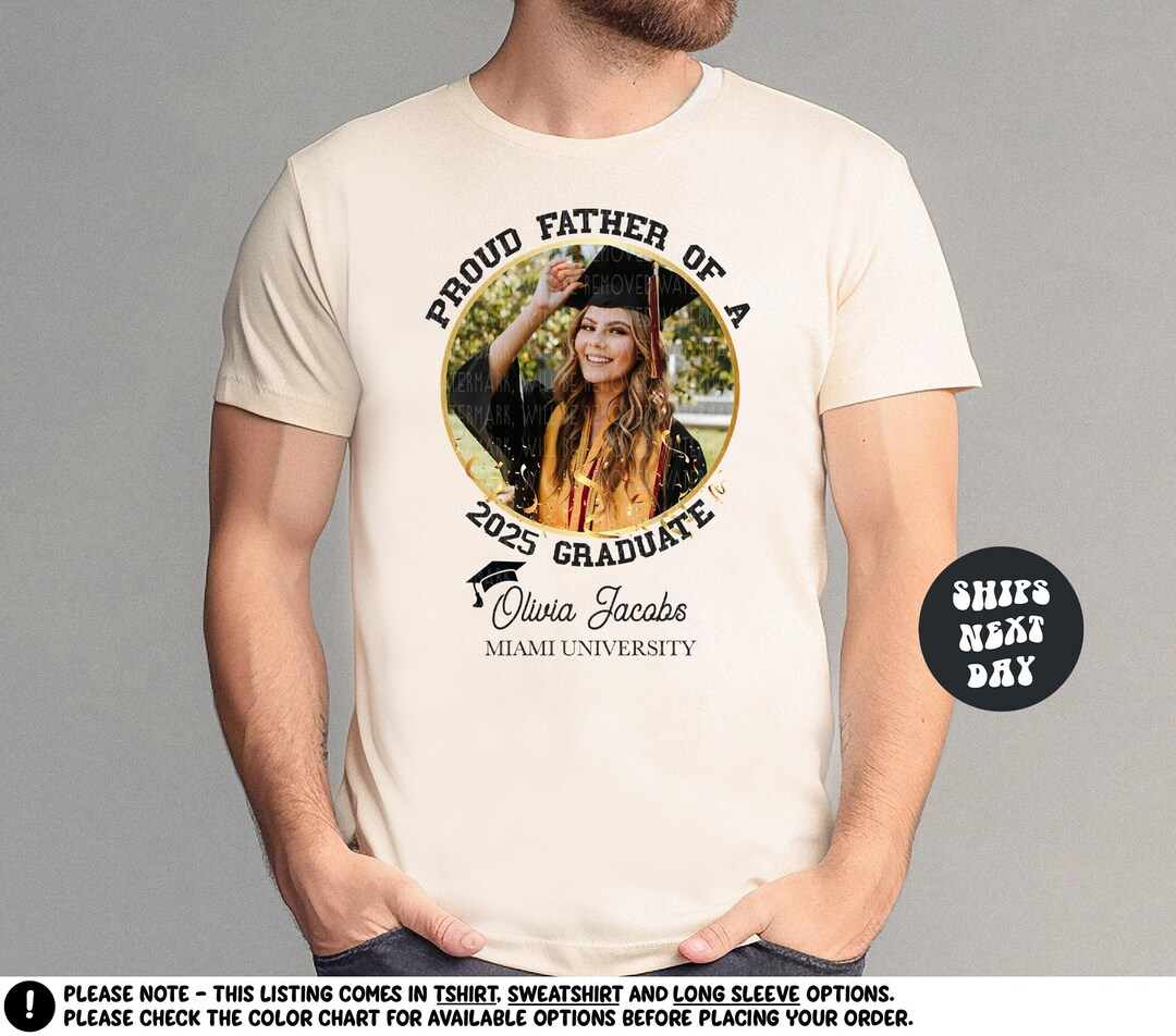 Personalized Graduation Shirts Proud Father 2026 Graduate Shirt Custom ...