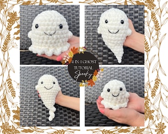 Ghost Crochet Pattern, amigurumi, halloween crochet pattern