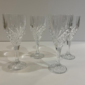 Irish Crystal, Godinger Dublin, water goblets, 9 oz