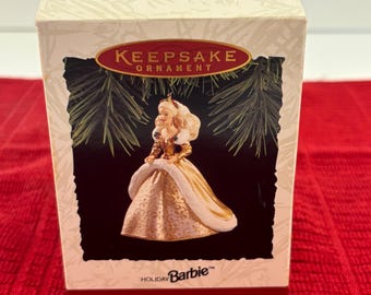 Hallmark Keepsake Holiday Barbie Ornament, 1993 Second in Series, Original Box