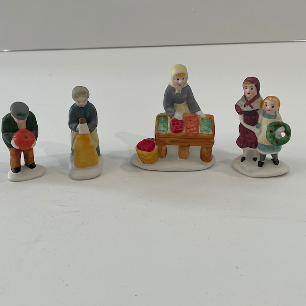 Lemax Figurines, Set of 4, Village figures