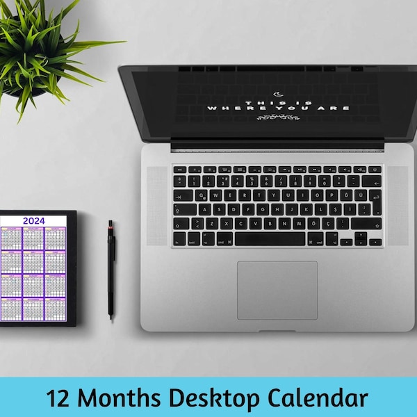 2024 Monitor Calendar Etsy