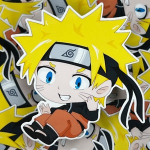 Cute Chibi Anime Ninja Sticker, Laptop Sticker, Water Bottle Sticker
