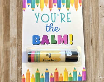 Teacher Gift Lip Balm / Pencil Lip Balm / Teacher Christmas Gift / Teacher Appreciation