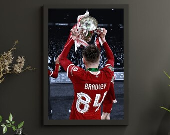 Conor Bradley Poster, Liverpool Poster, Conor Bradley Print Art, Office Wall Art, Gift Poster, Premier League Liverpool Football Print