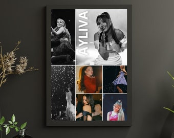 Ayliva Poster - Ayliva in Liebe Tour 2024 Music Poster Deutsch Musik Wall Art Konzert Ayliva Tour 2024