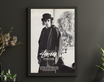 Stussy Vintage Poster Schlafzimmer – ASAP Rocky Print Poster Wandkunst Stussy 8Ball