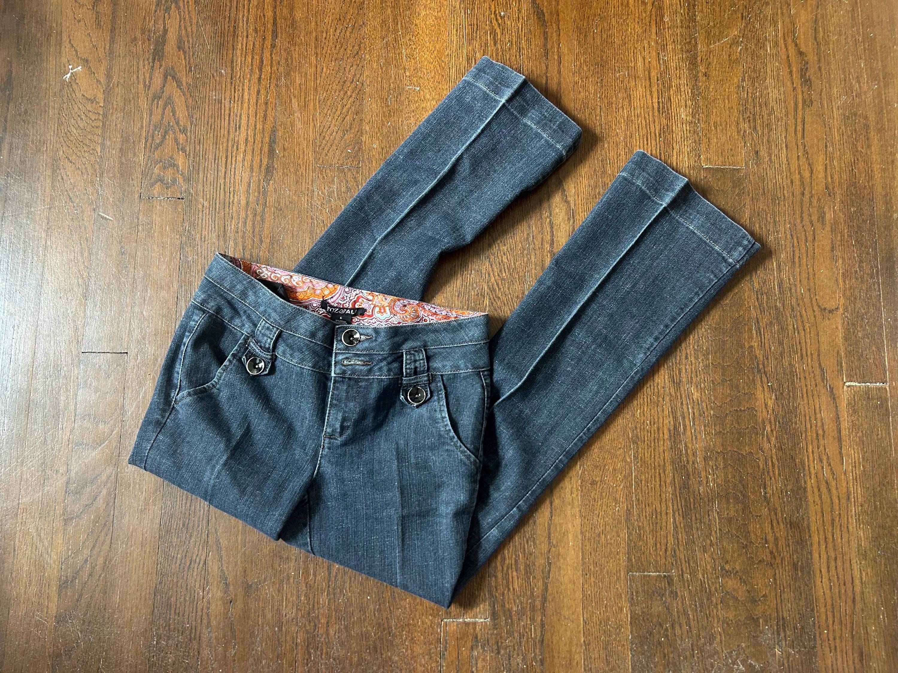 Y2k Low Rise Flare Jeans - Etsy