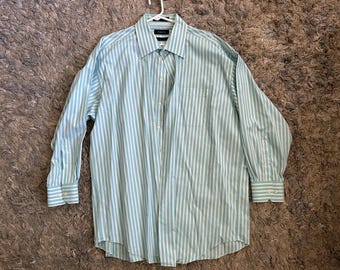 axcess dress shirt Axxess 120-21 White Paisley Egyptian Cotton Modern Fit Dress Shirt Small