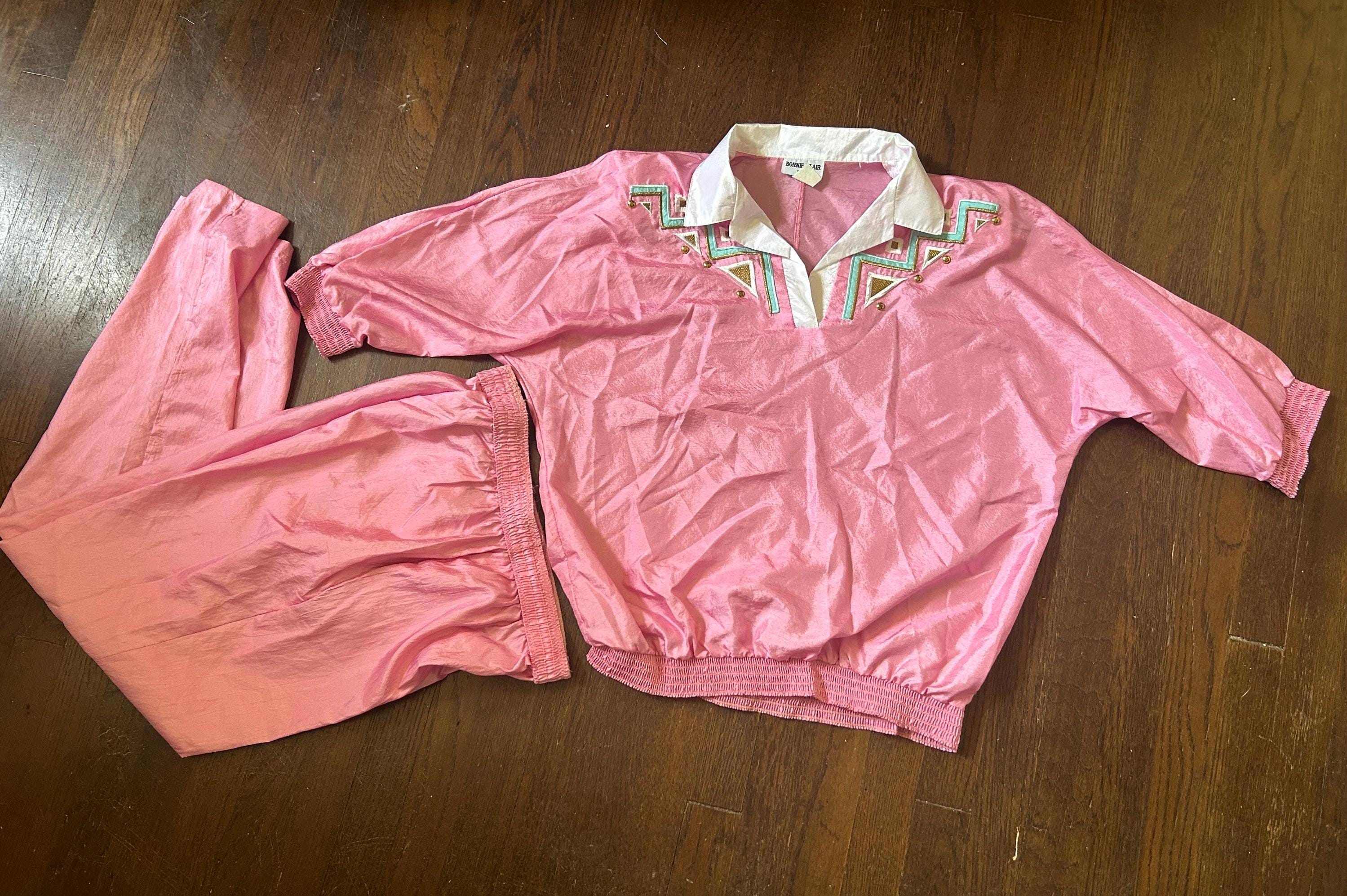 80s Pink Tracksuit - Etsy